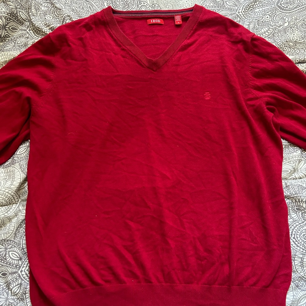 IZOD Red Casual Long Sleeve